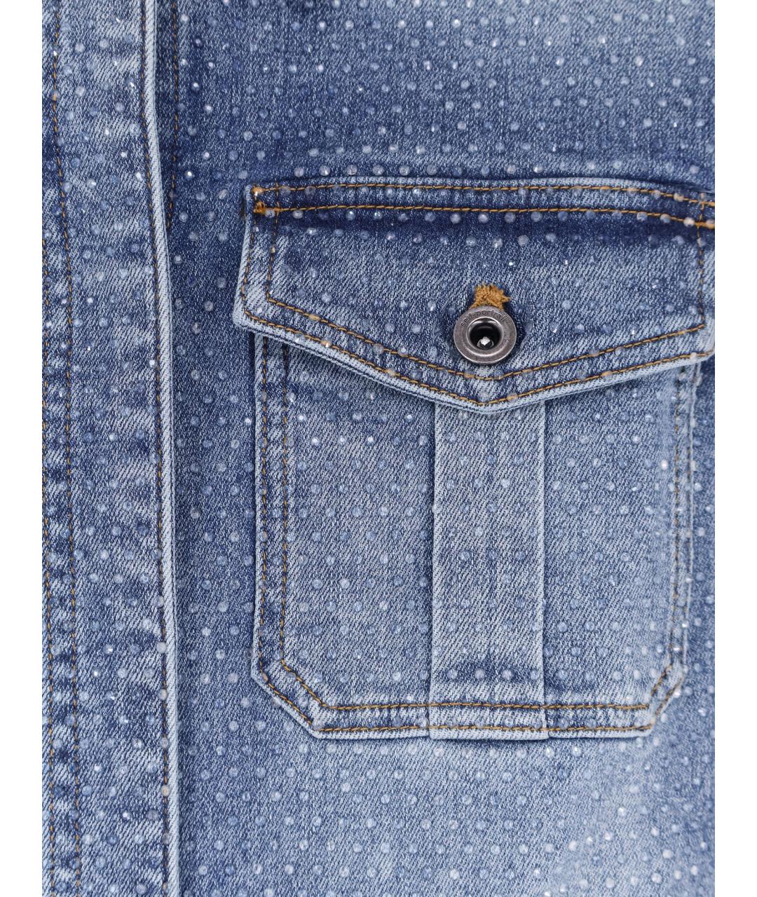 SELF-PORTRAIT Синий хлопковый комбинезон, фото 3