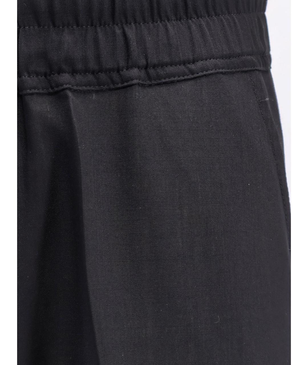 RICK OWENS Черные шерстяные повседневные брюки, фото 3