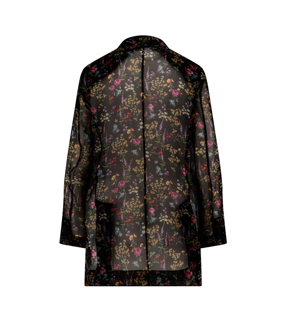 MAX MARA Черный шелковый жакет/пиджак, фото 2