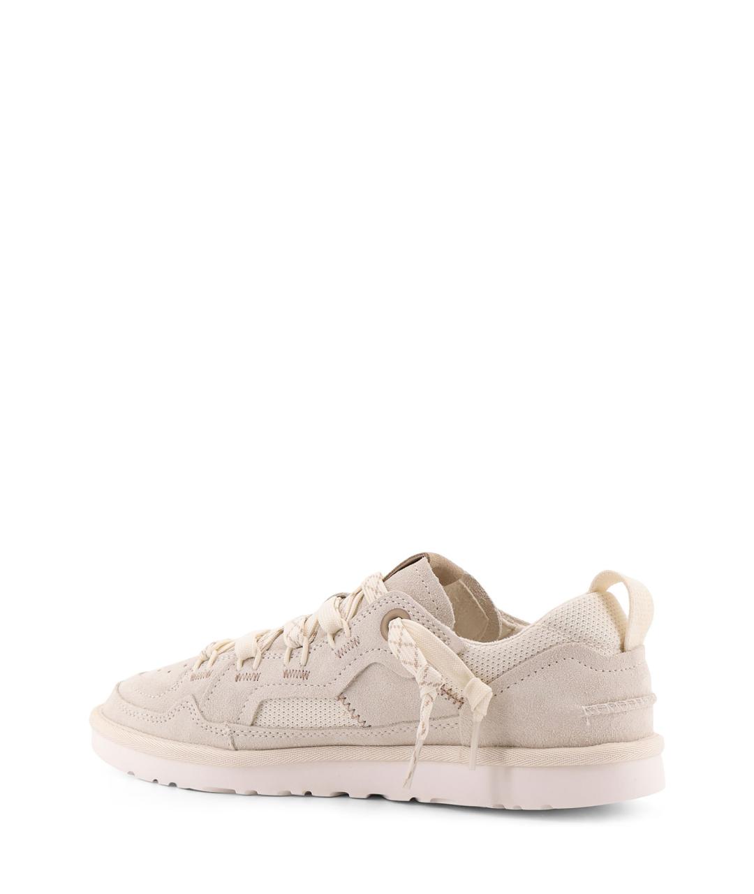 UGG AUSTRALIA Бежевые замшевые низкие кроссовки / кеды, фото 3