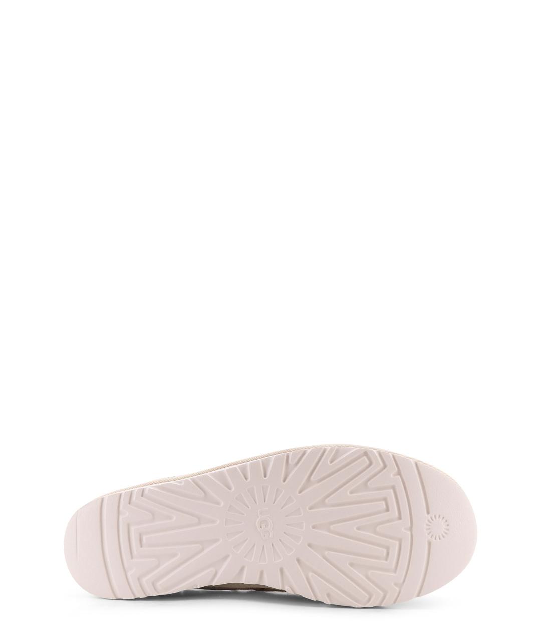 UGG AUSTRALIA Бежевые замшевые низкие кроссовки / кеды, фото 4