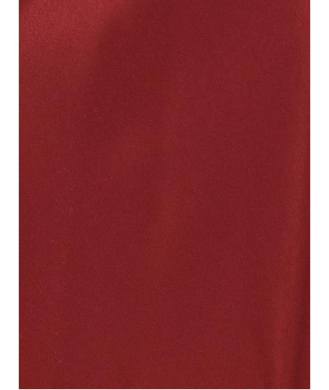 MAX MARA Бордовое шелковое коктейльное платье, фото 3