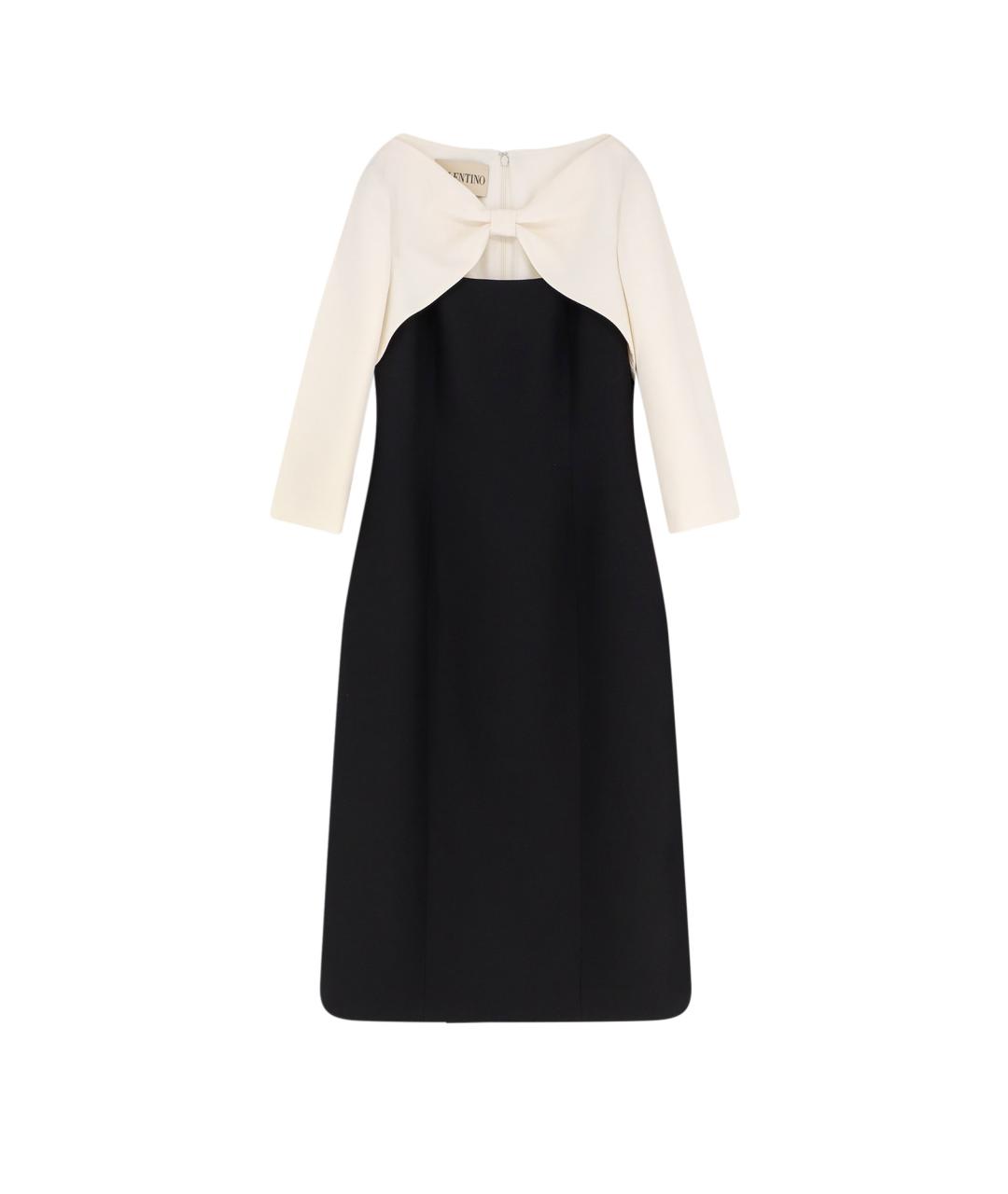 VALENTINO Мульти шерстяное платье, фото 1