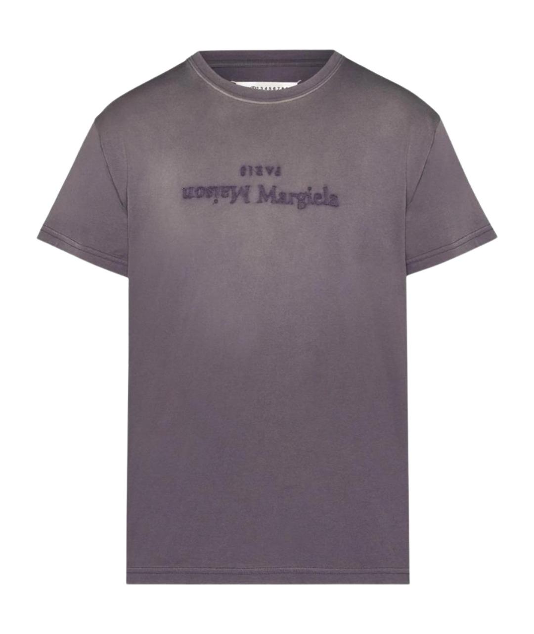 MAISON MARGIELA Фиолетовая хлопковая футболка, фото 1
