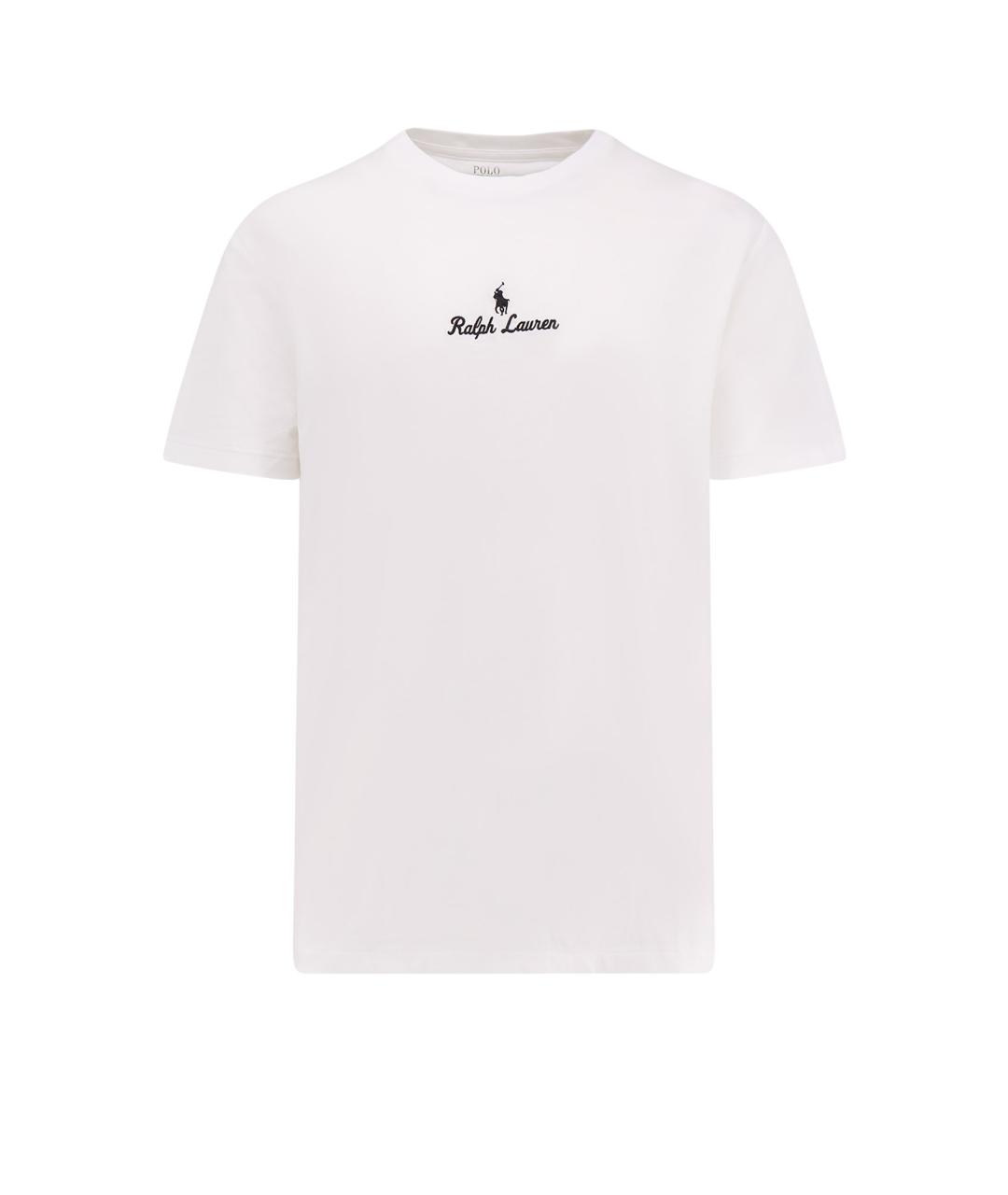 POLO RALPH LAUREN Белая хлопковая футболка, фото 1