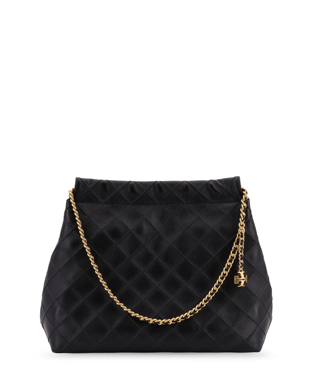 TORY BURCH Черная кожаная сумка через плечо, фото 1