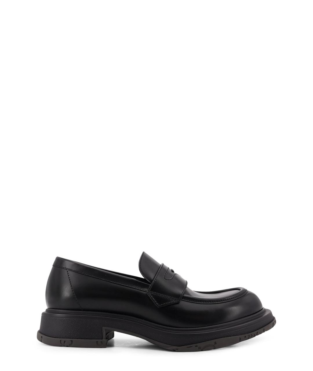 GUCCI Черные кожаные лоферы, фото 1