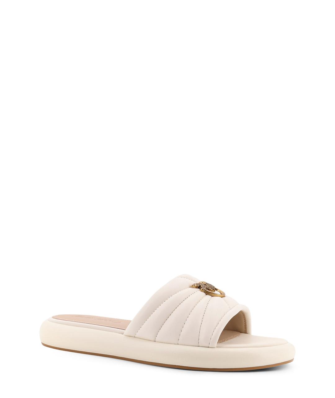 PINKO Белые кожаные шлепанцы, фото 2