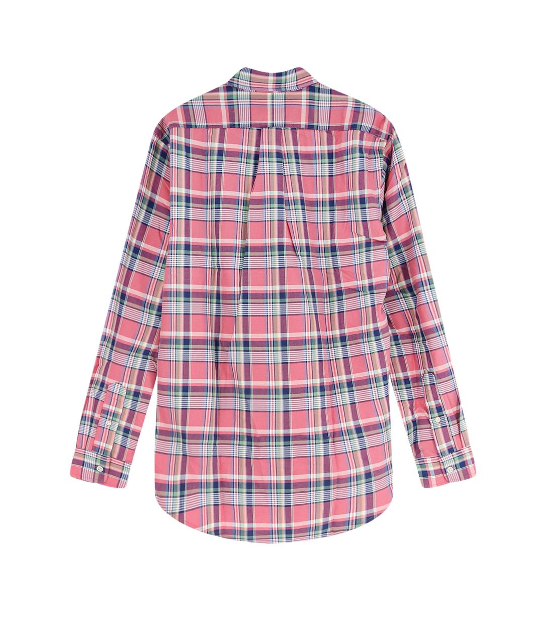 POLO RALPH LAUREN Розовая хлопковая кэжуал рубашка, фото 2