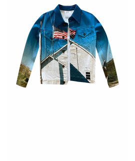 Куртка CALVIN KLEIN Calvin Klein est 1978 Landscape Flag Denim Jacket