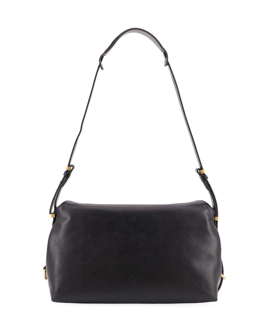 PINKO Черная кожаная сумка с короткими ручками, фото 2