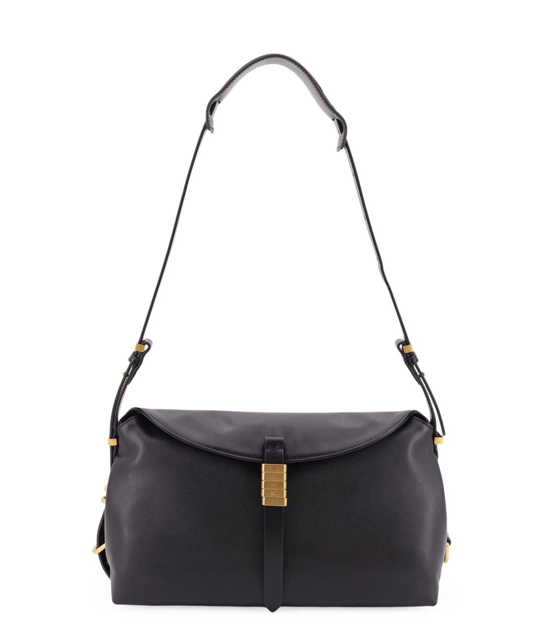 PINKO Черная кожаная сумка с короткими ручками, фото 1