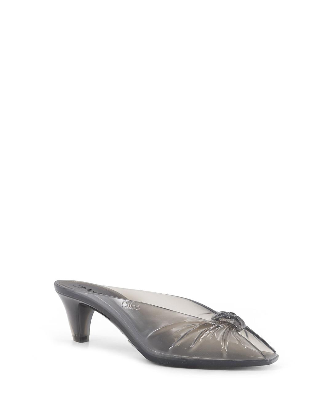 CHLOE Серые синтетические мюли, фото 2
