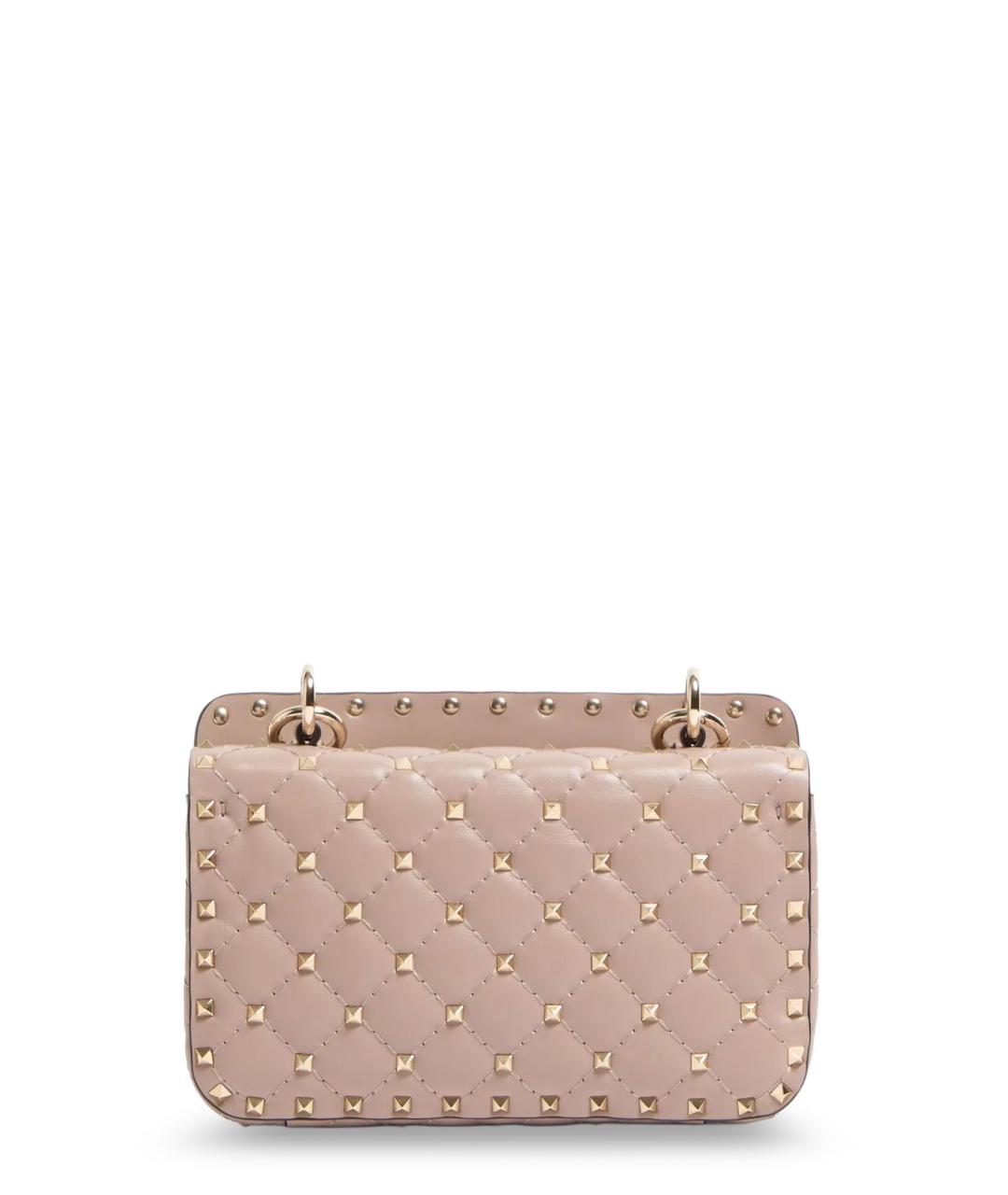 VALENTINO Розовая кожаная сумка через плечо, фото 2