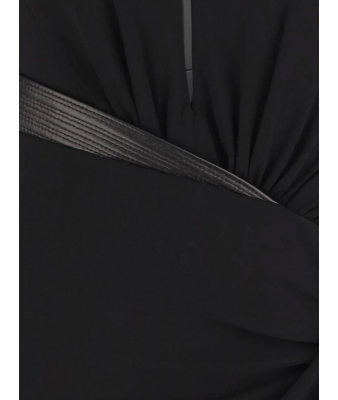 VERSACE Черное вискозное платье, фото 3