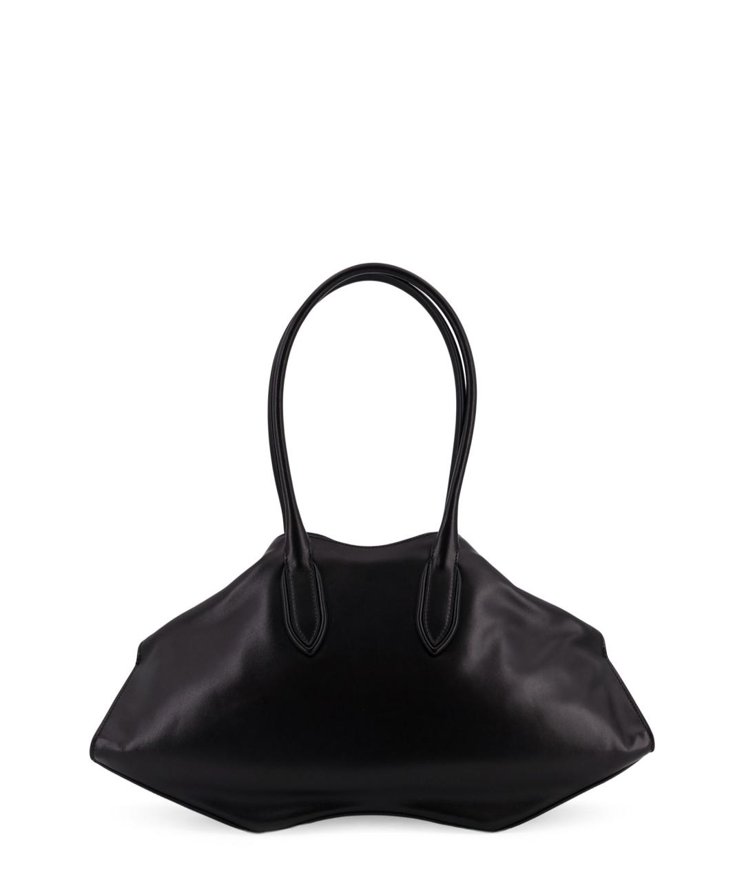 ALEXANDER MCQUEEN Черная кожаная сумка тоут, фото 2