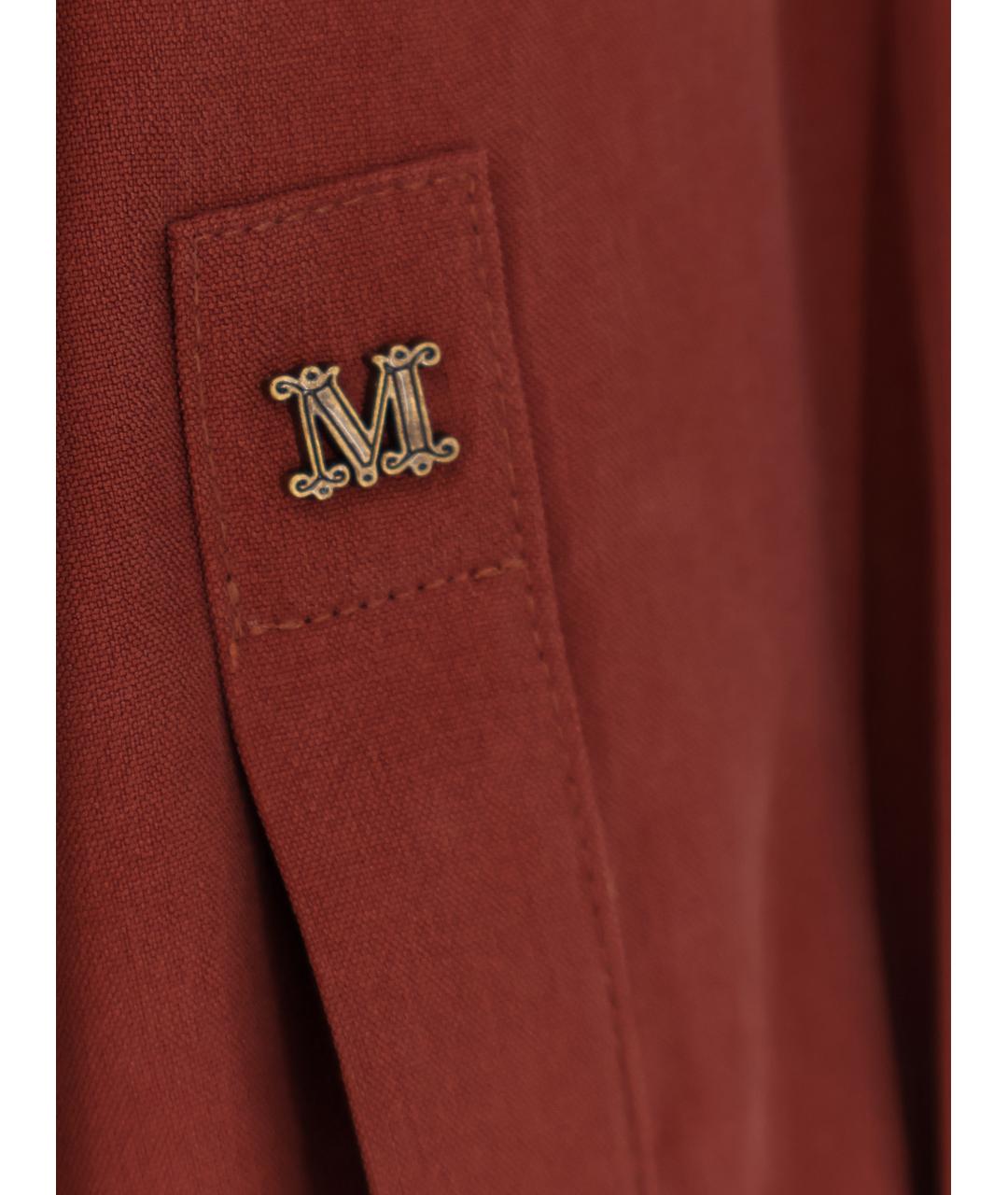 MAX MARA Коралловая шелковая рубашка, фото 3