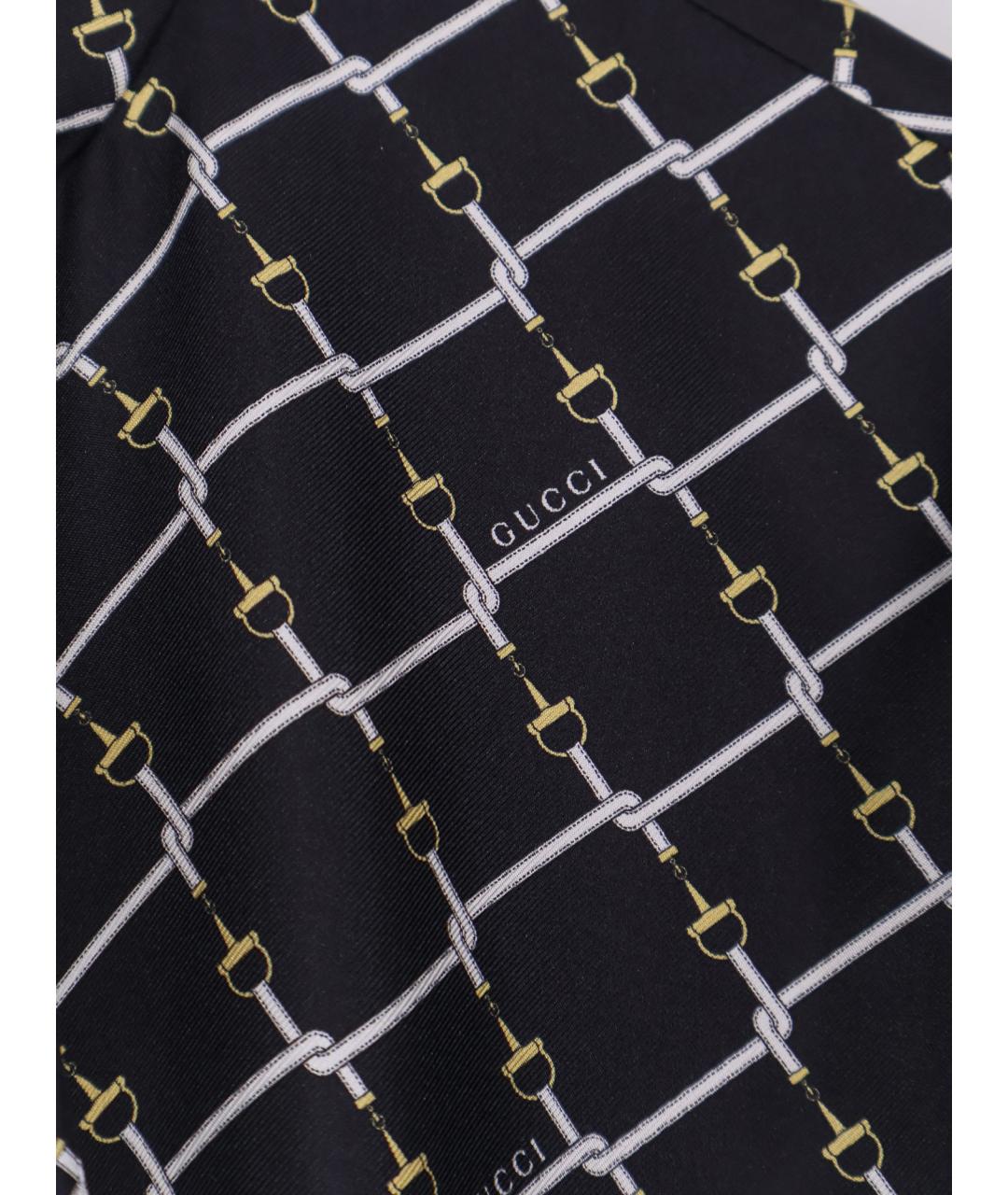 GUCCI Черное шелковое коктейльное платье, фото 3