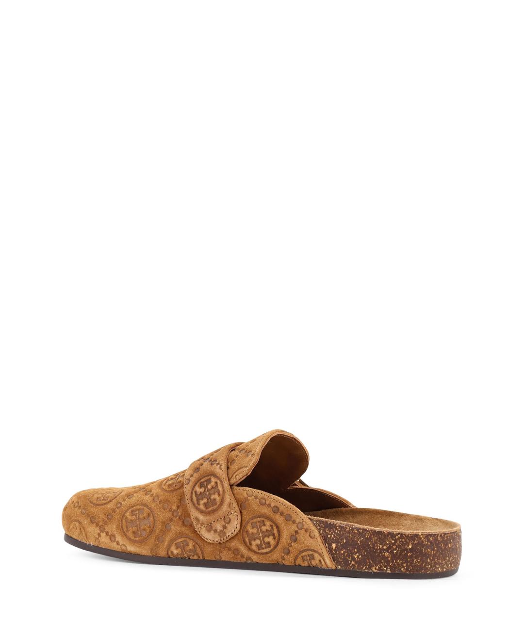 TORY BURCH Коричневые замшевые мюли, фото 3