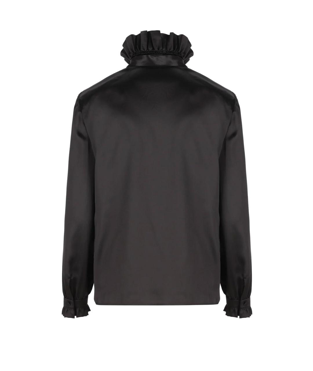 GUCCI Черная шелковая блузы, фото 2