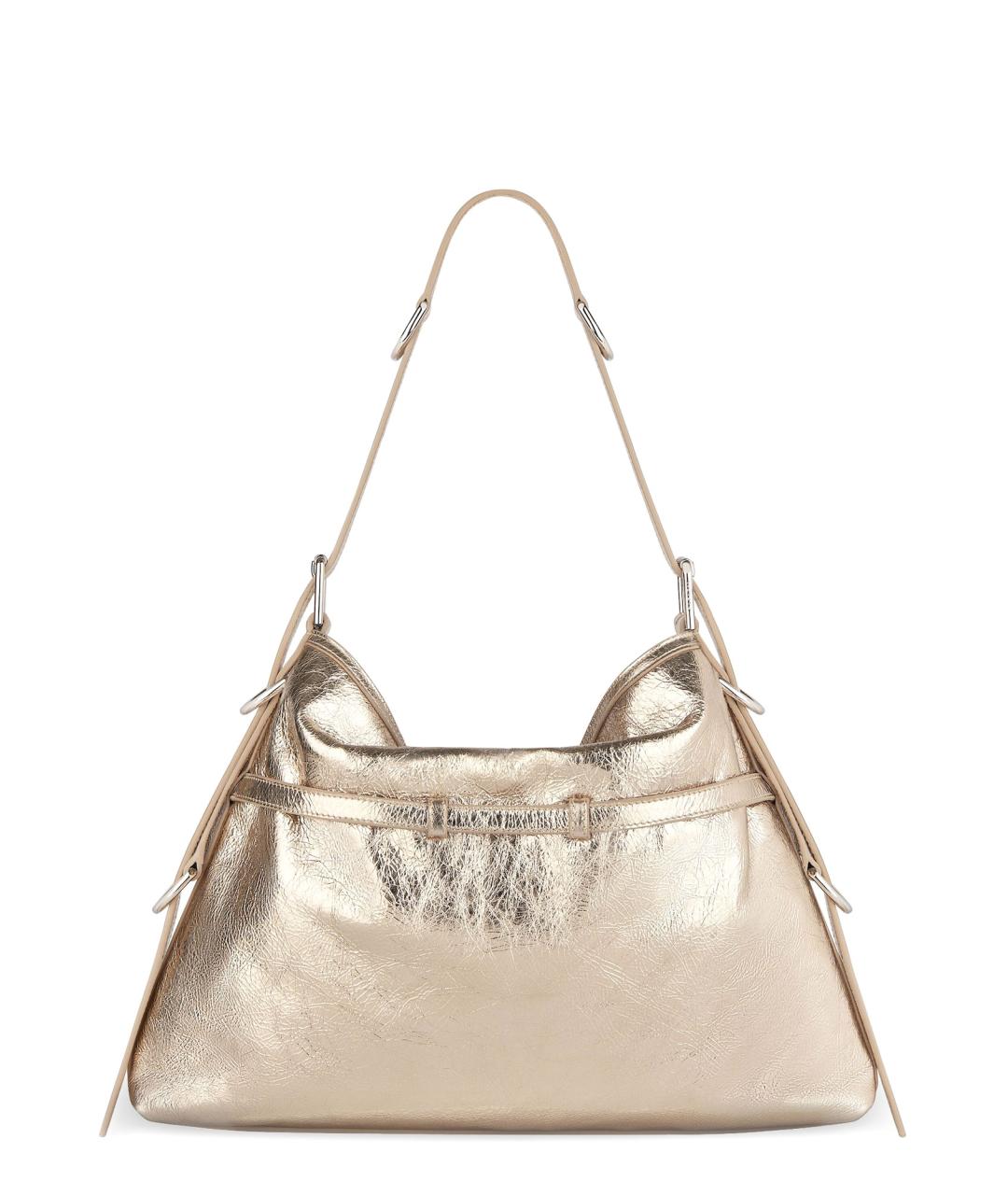 GIVENCHY Золотая кожаная сумка через плечо, фото 2