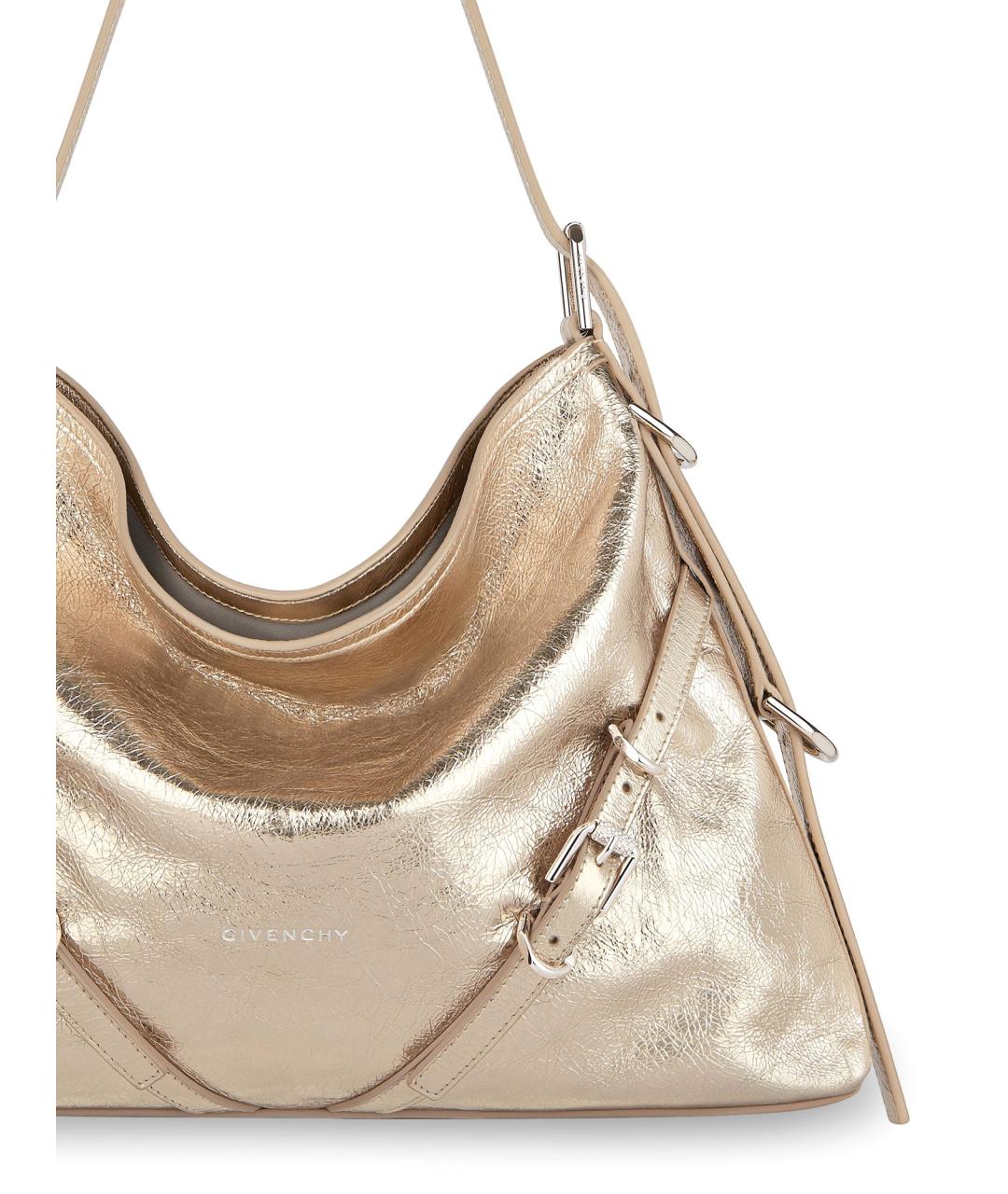 GIVENCHY Золотая кожаная сумка через плечо, фото 3