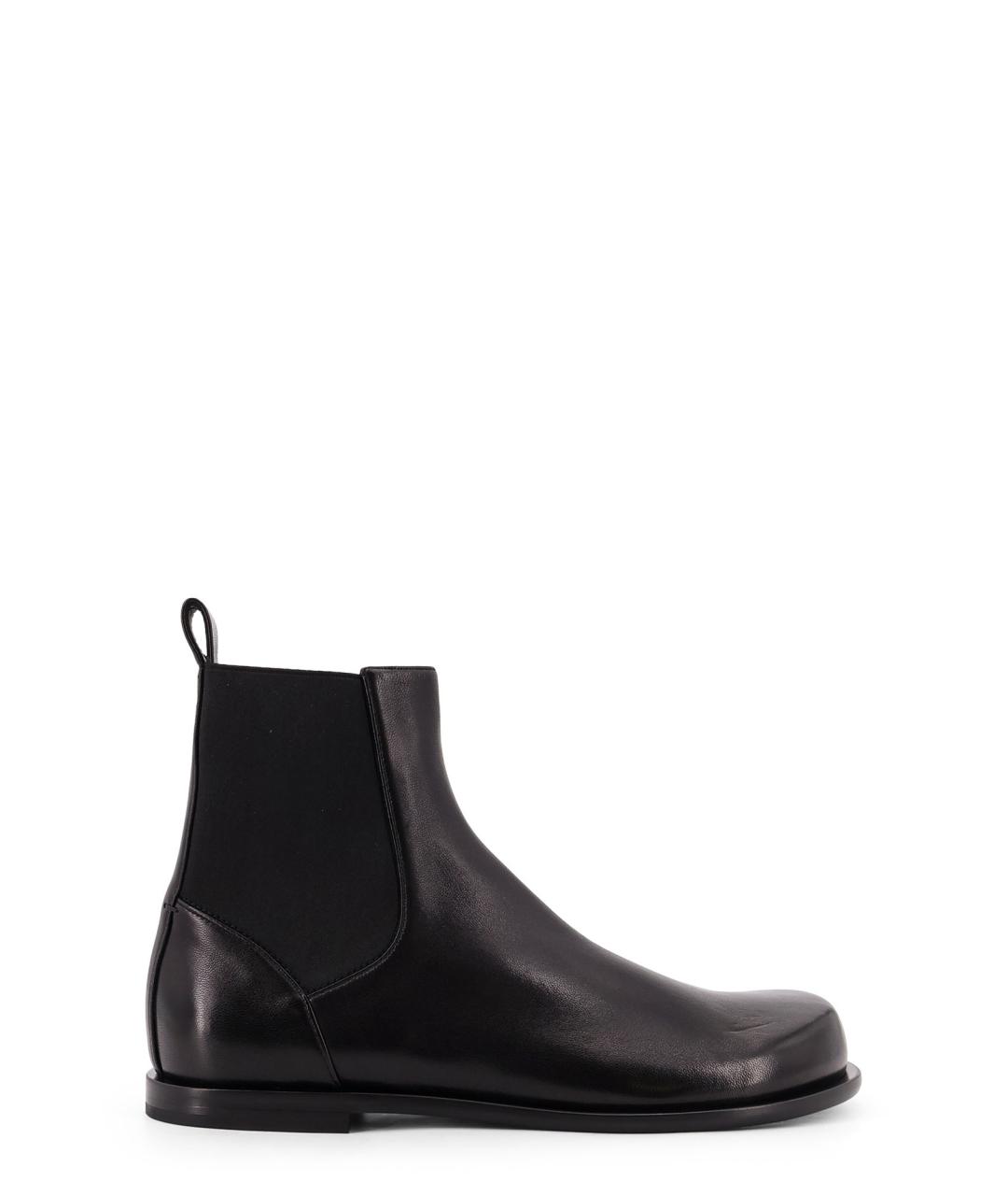 FENDI Черные кожаные высокие ботинки, фото 1