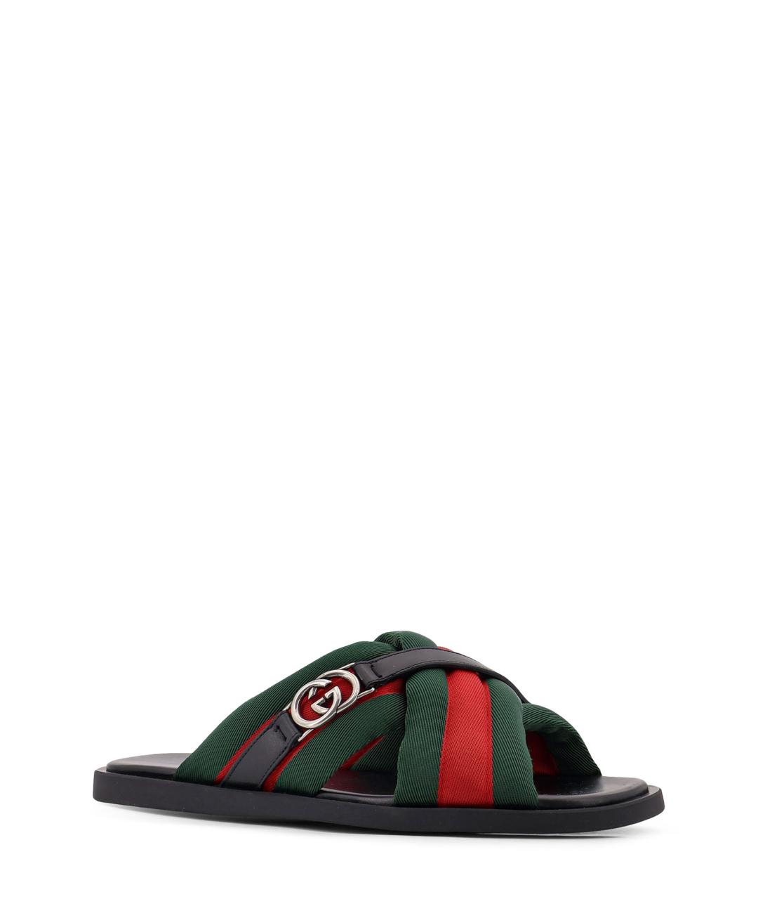 GUCCI Мульти синтетические шлепанцы, фото 2