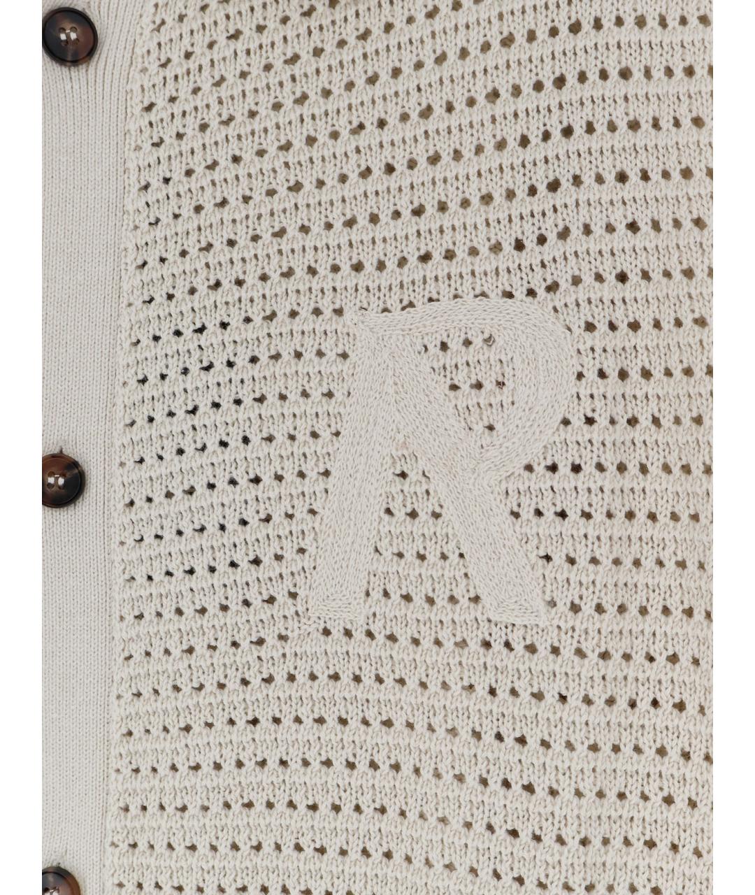 REPRESENT Бежевая хлопковая кэжуал рубашка, фото 3