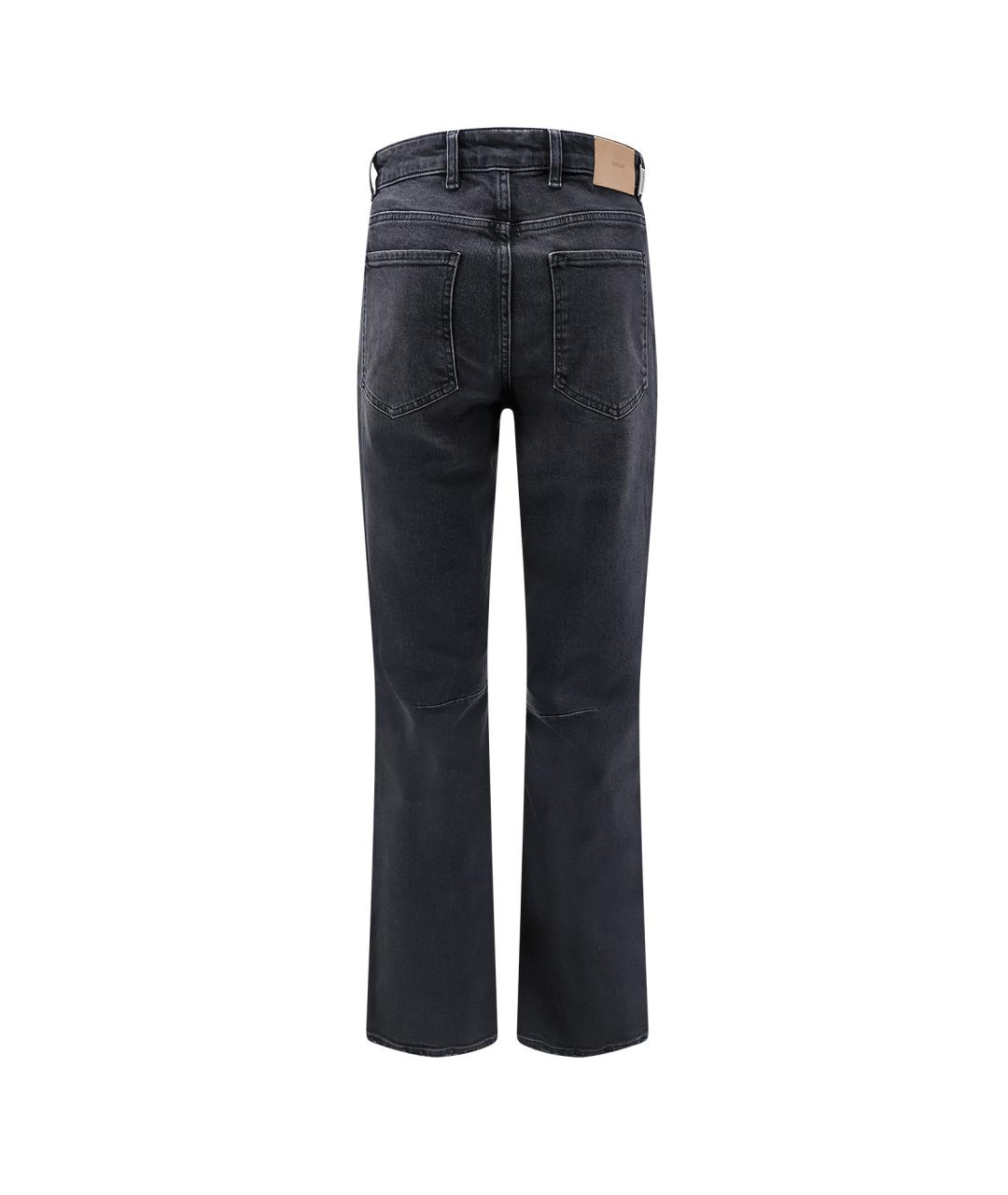 REPRESENT Черные хлопко-эластановые прямые джинсы, фото 2