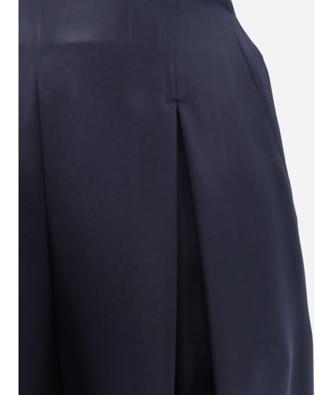 MAX MARA Темно-синие прямые брюки, фото 3