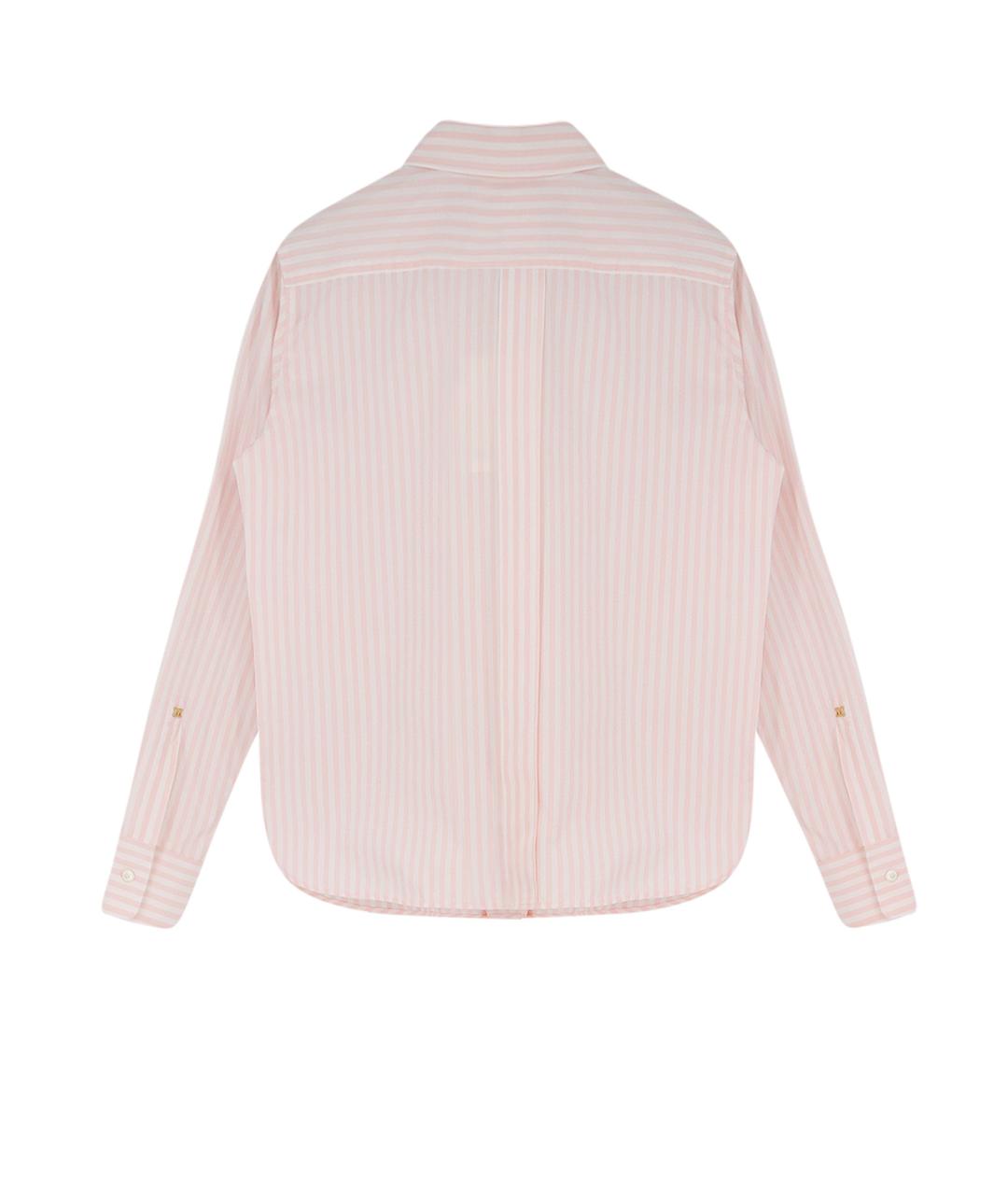 MAX MARA Розовая хлопковая рубашка, фото 2