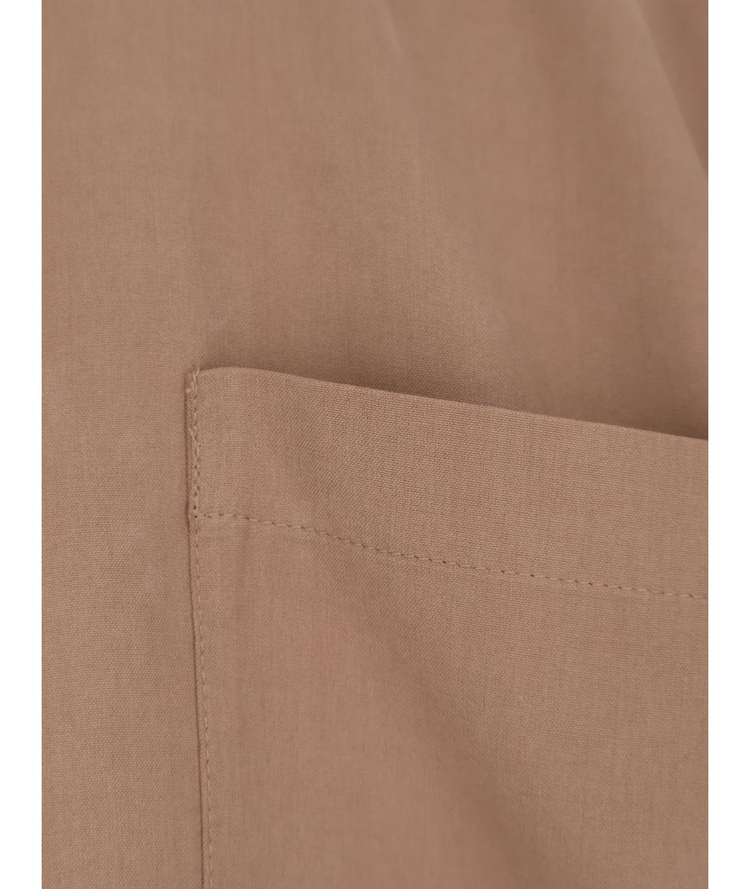 MAX MARA Коричневая шелковая рубашка, фото 3