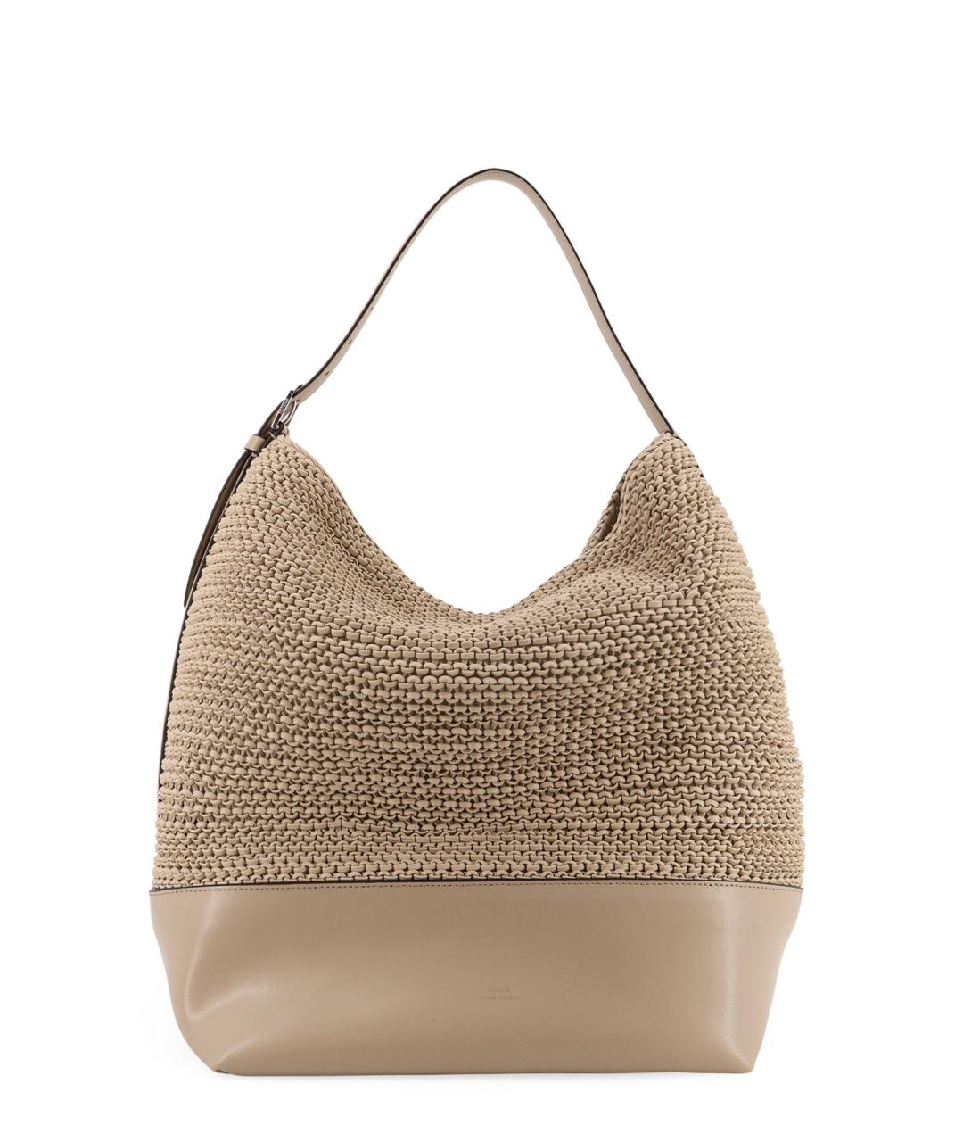 TOTEME Бежевая кожаная сумка через плечо, фото 1