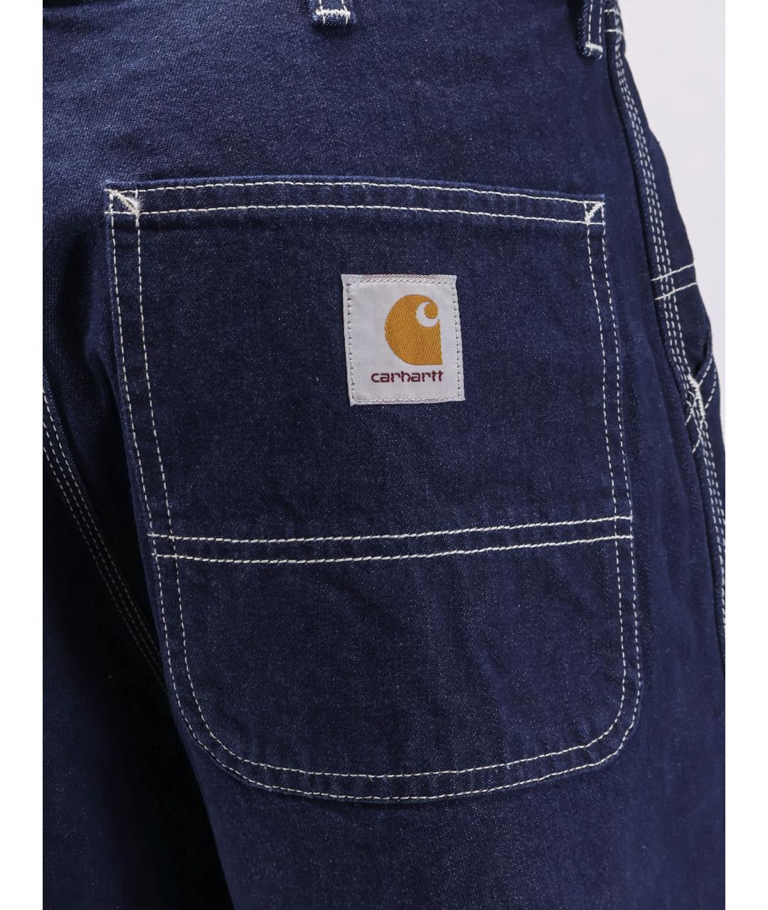 CARHARTT WIP Синие хлопковые прямые джинсы, фото 3