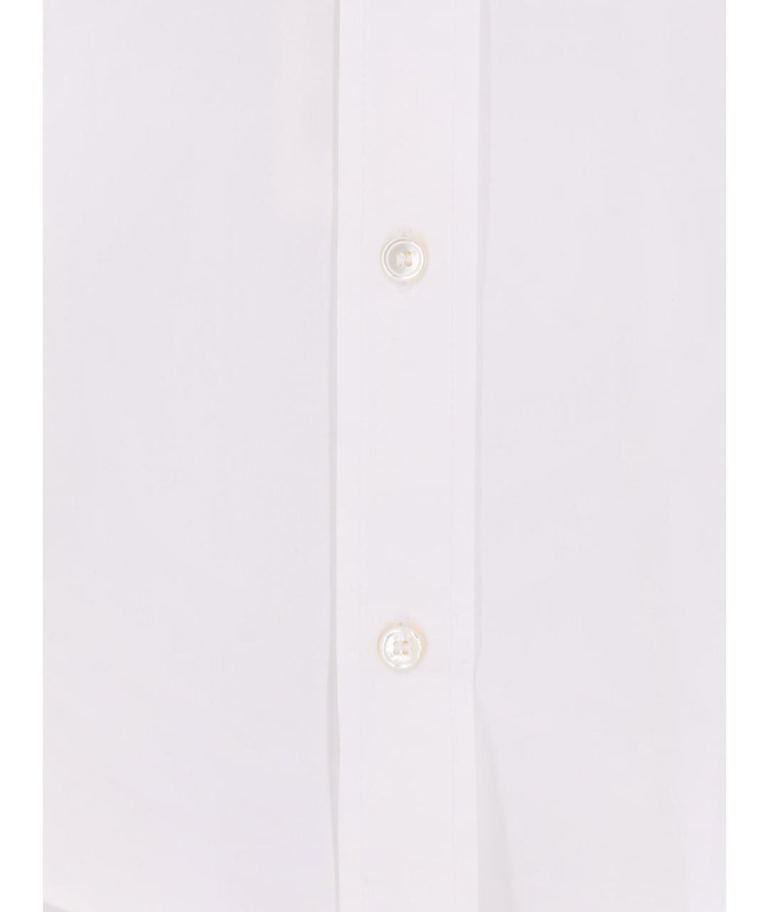 'S MAX MARA Белая хлопковая рубашка, фото 3