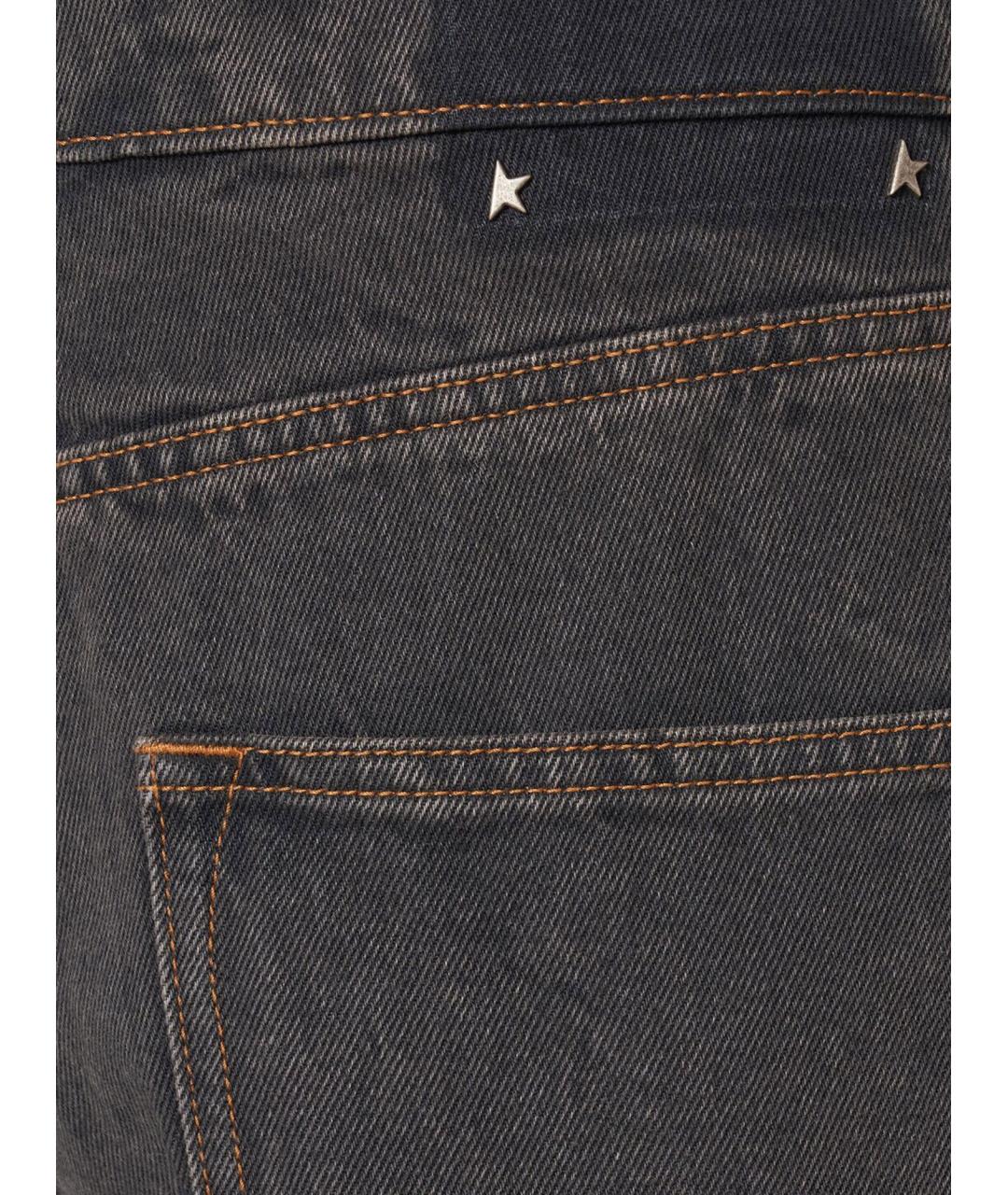 GOLDEN GOOSE DELUXE BRAND Черные хлопковые прямые джинсы, фото 3