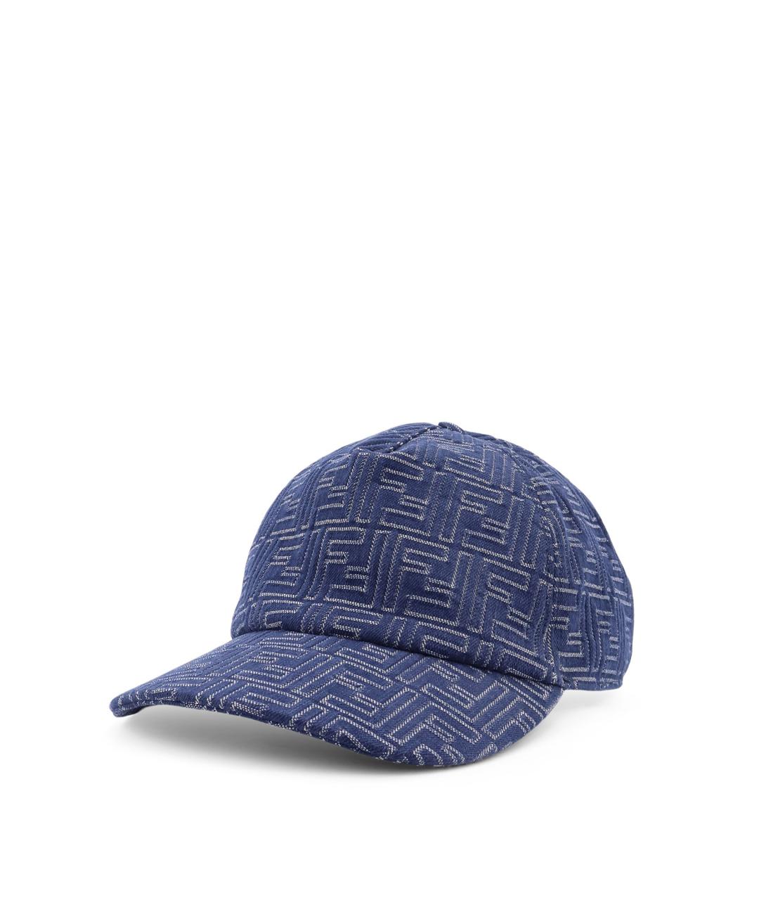 FENDI Синяя хлопковая кепка/бейсболка, фото 2