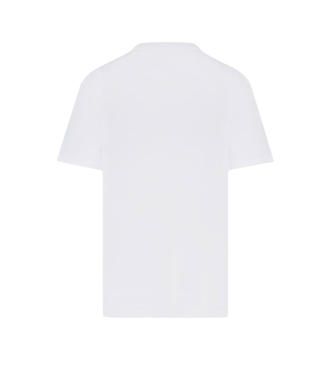 GOLDEN GOOSE DELUXE BRAND Белая хлопковая футболка, фото 2