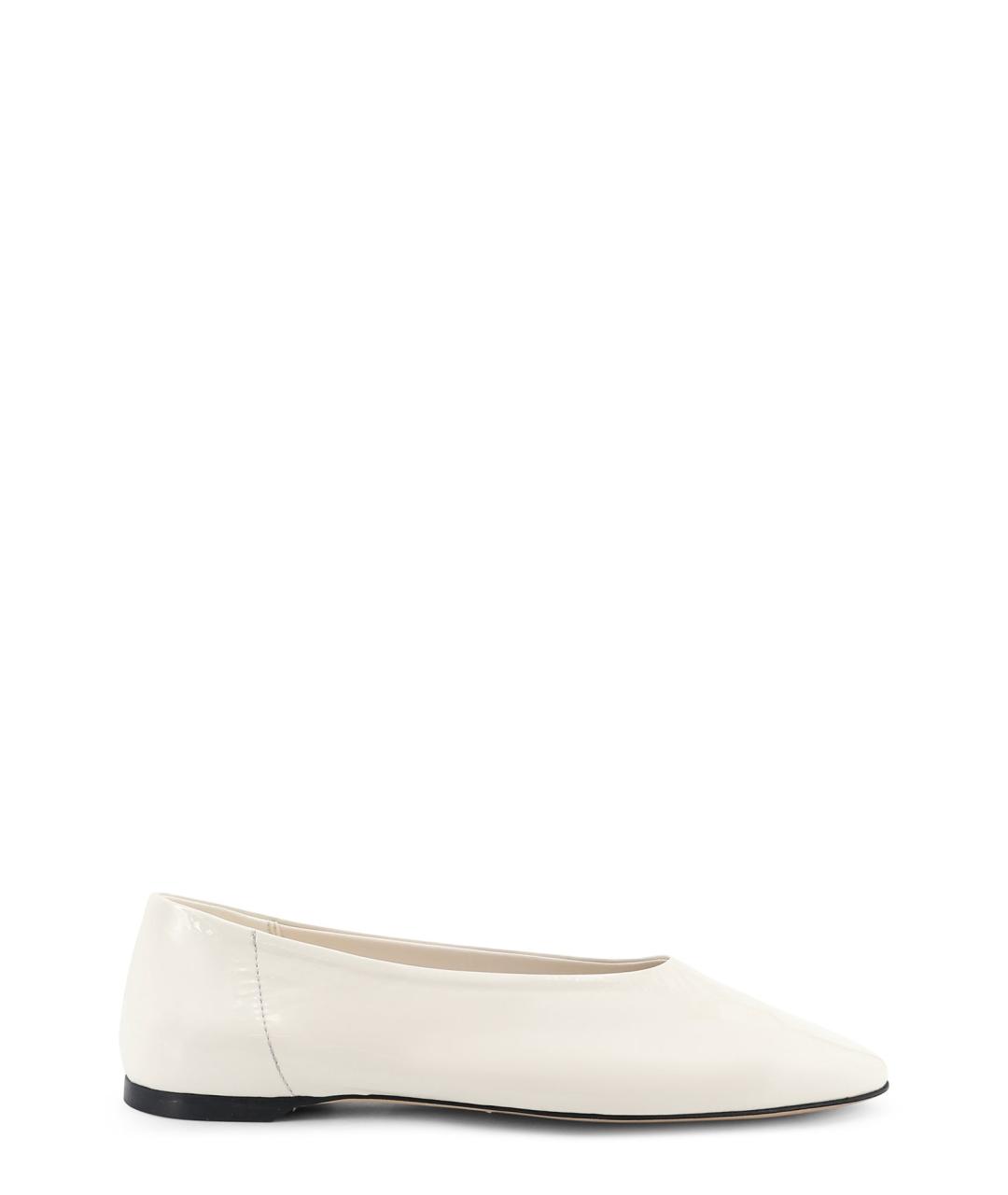 TOTEME Белые кожаные балетки, фото 1