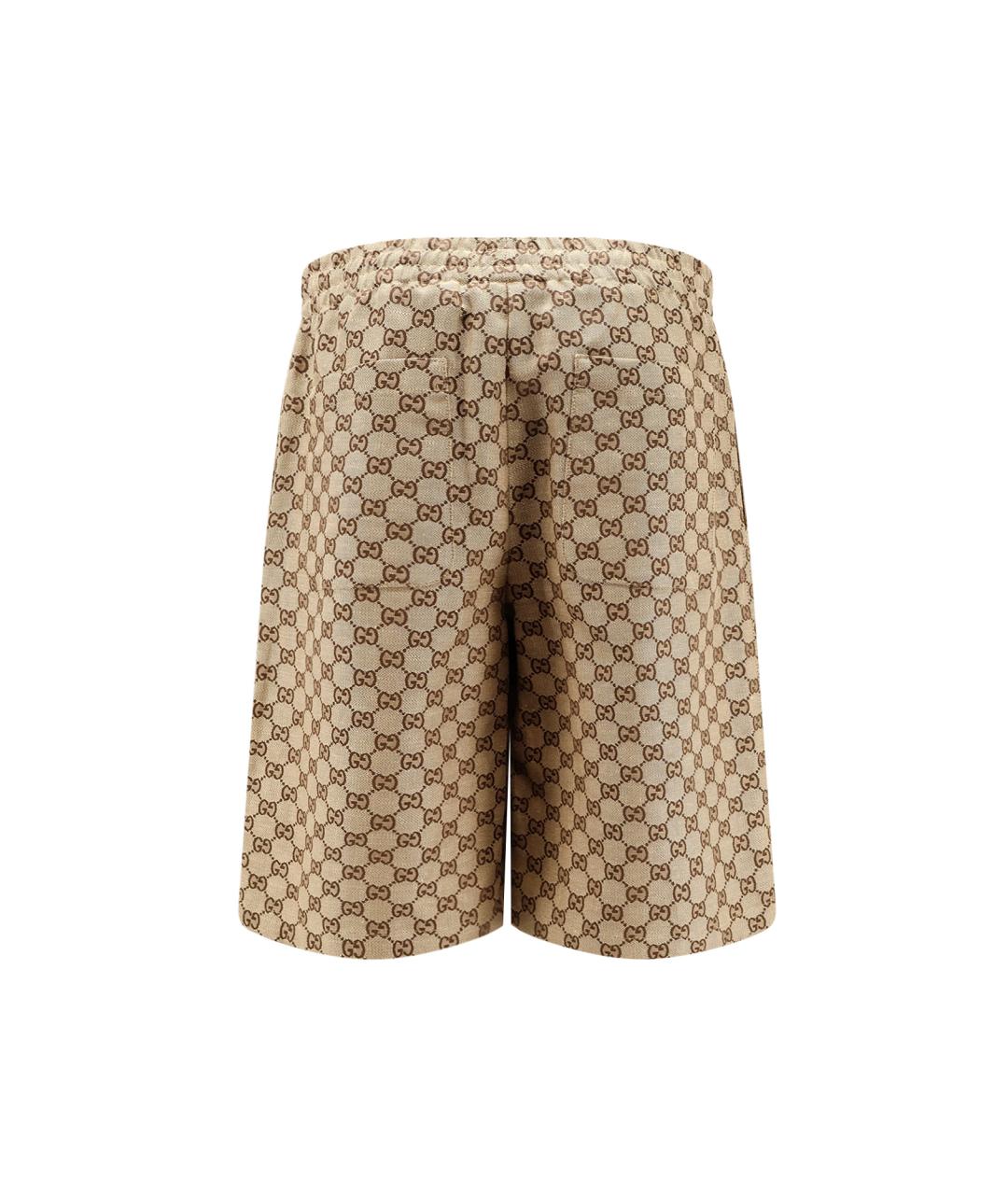 GUCCI Бежевые льняные шорты, фото 2