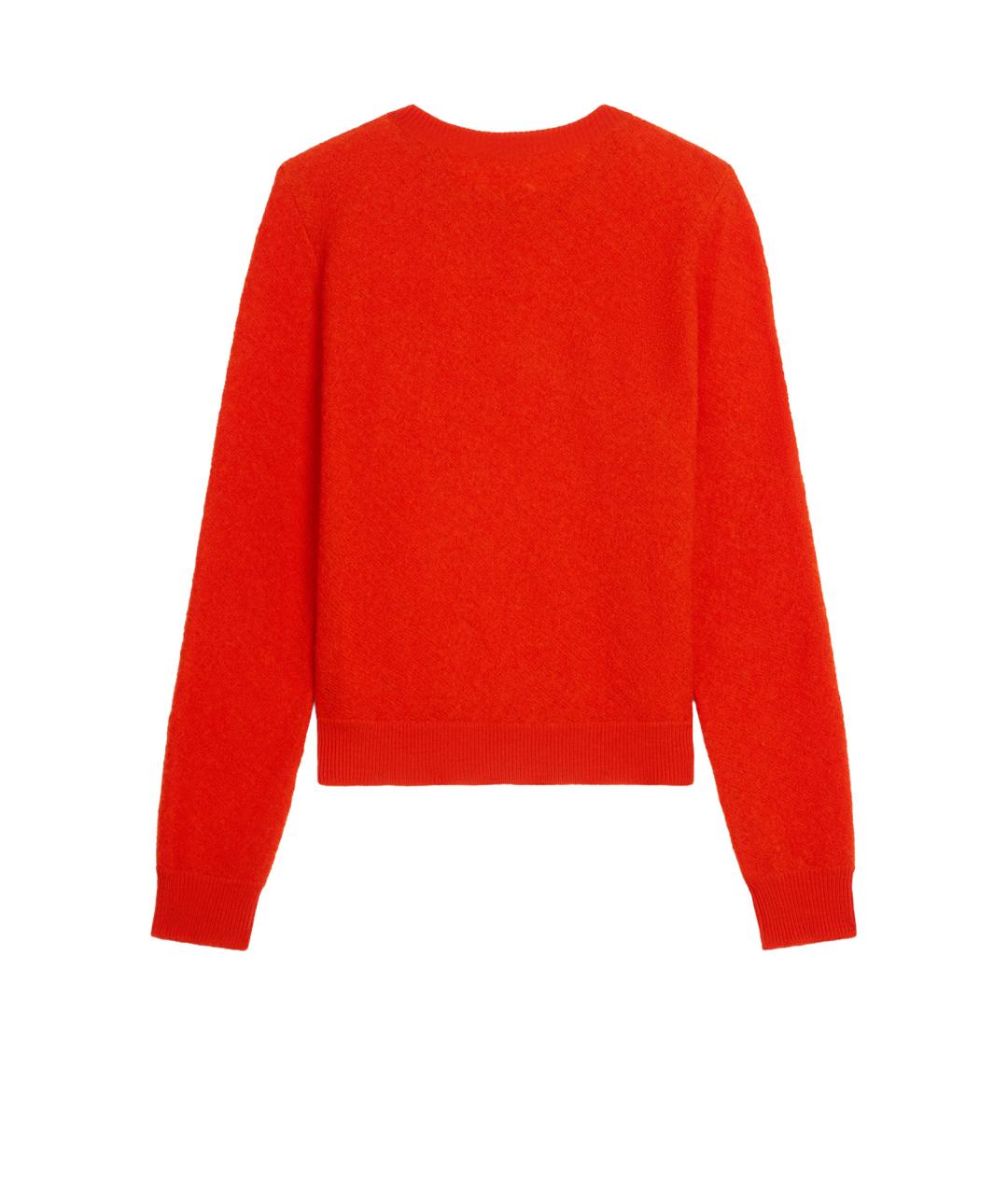 CELINE Красный шерстяной джемпер / свитер, фото 2