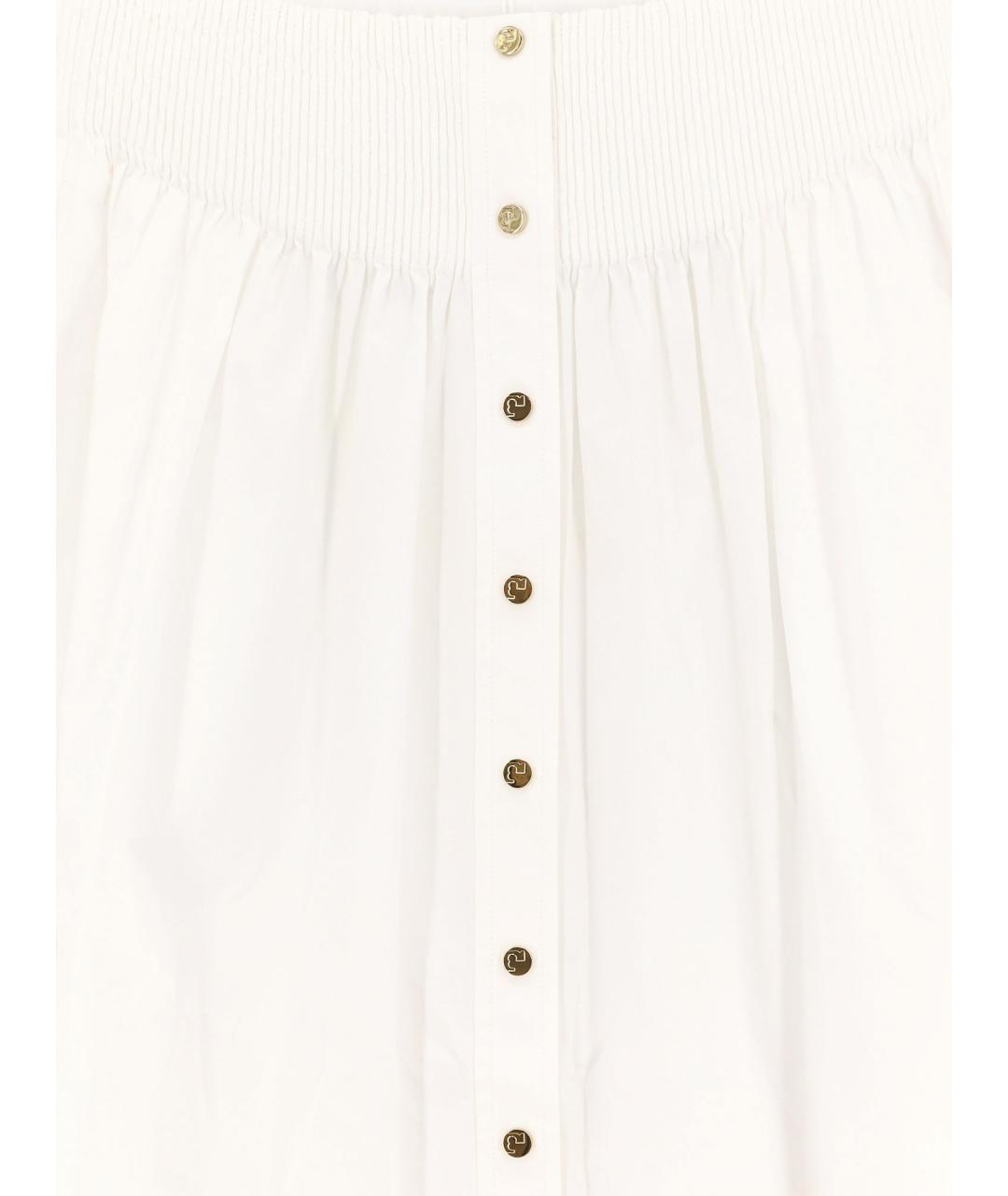 TORY BURCH Белая хлопковая юбка макси, фото 3