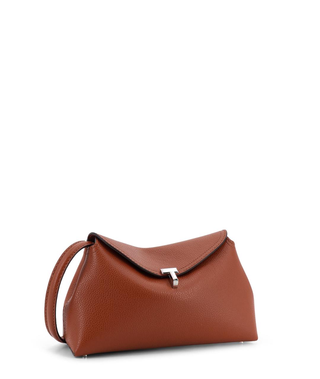 TOTEME Коричневая кожаная сумка через плечо, фото 3