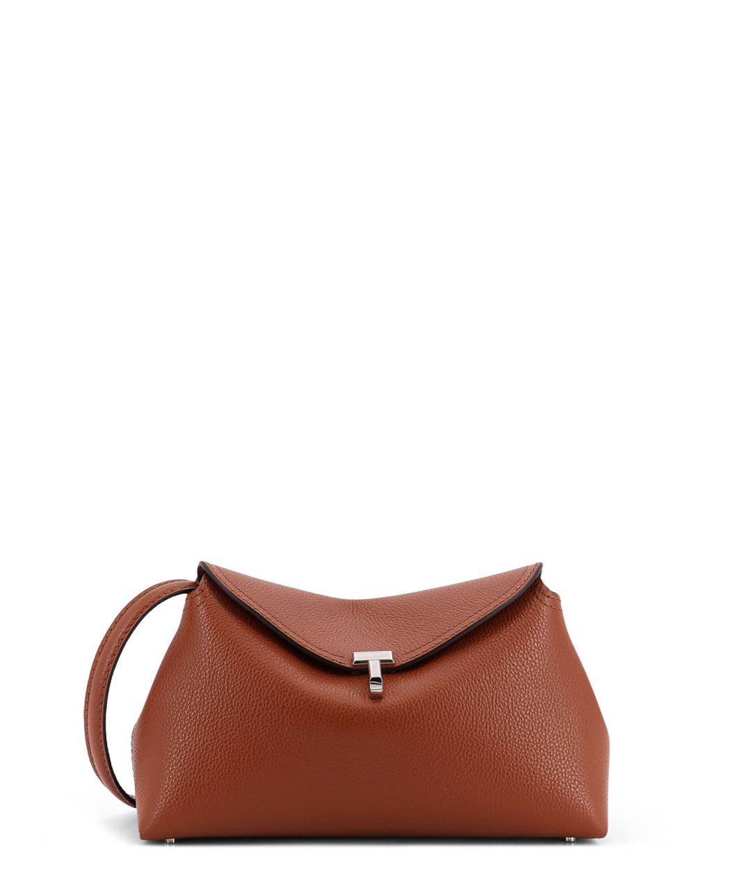TOTEME Коричневая кожаная сумка через плечо, фото 1