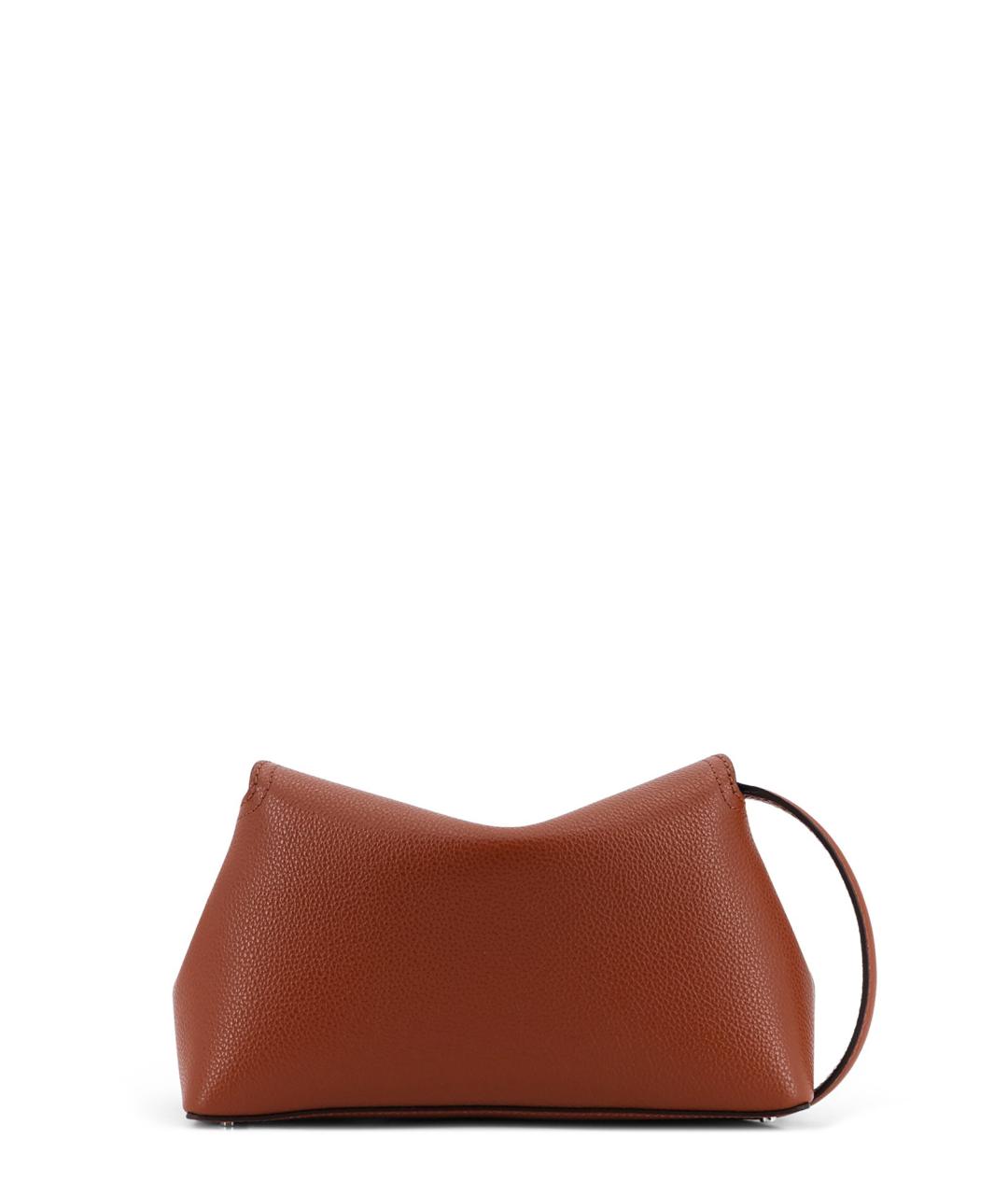 TOTEME Коричневая кожаная сумка через плечо, фото 2