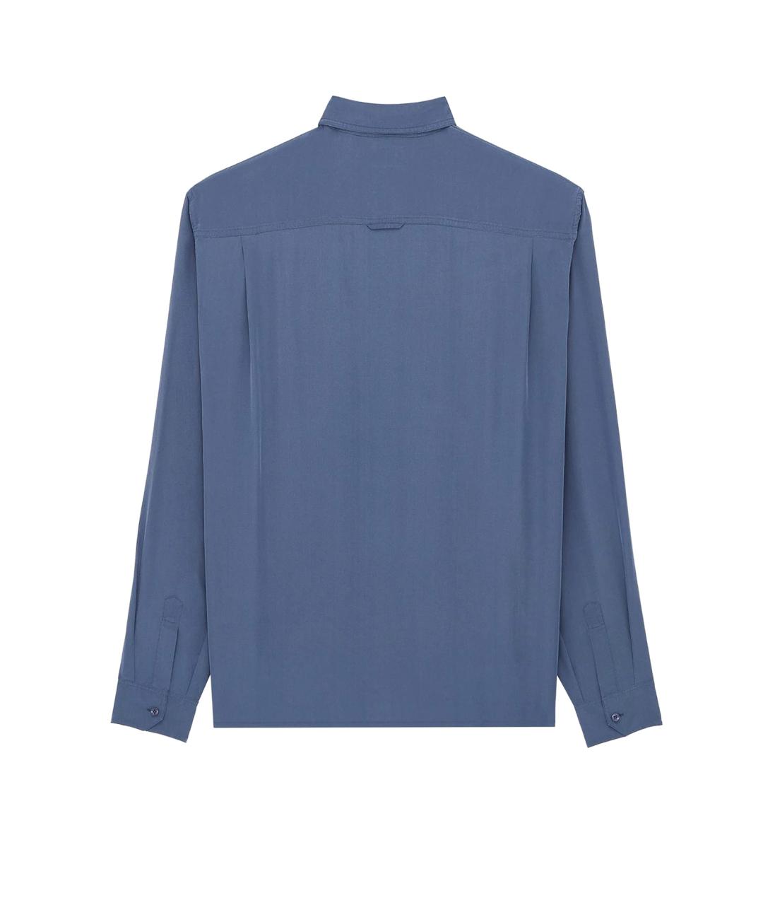 SAINT LAURENT Синяя кэжуал рубашка, фото 2