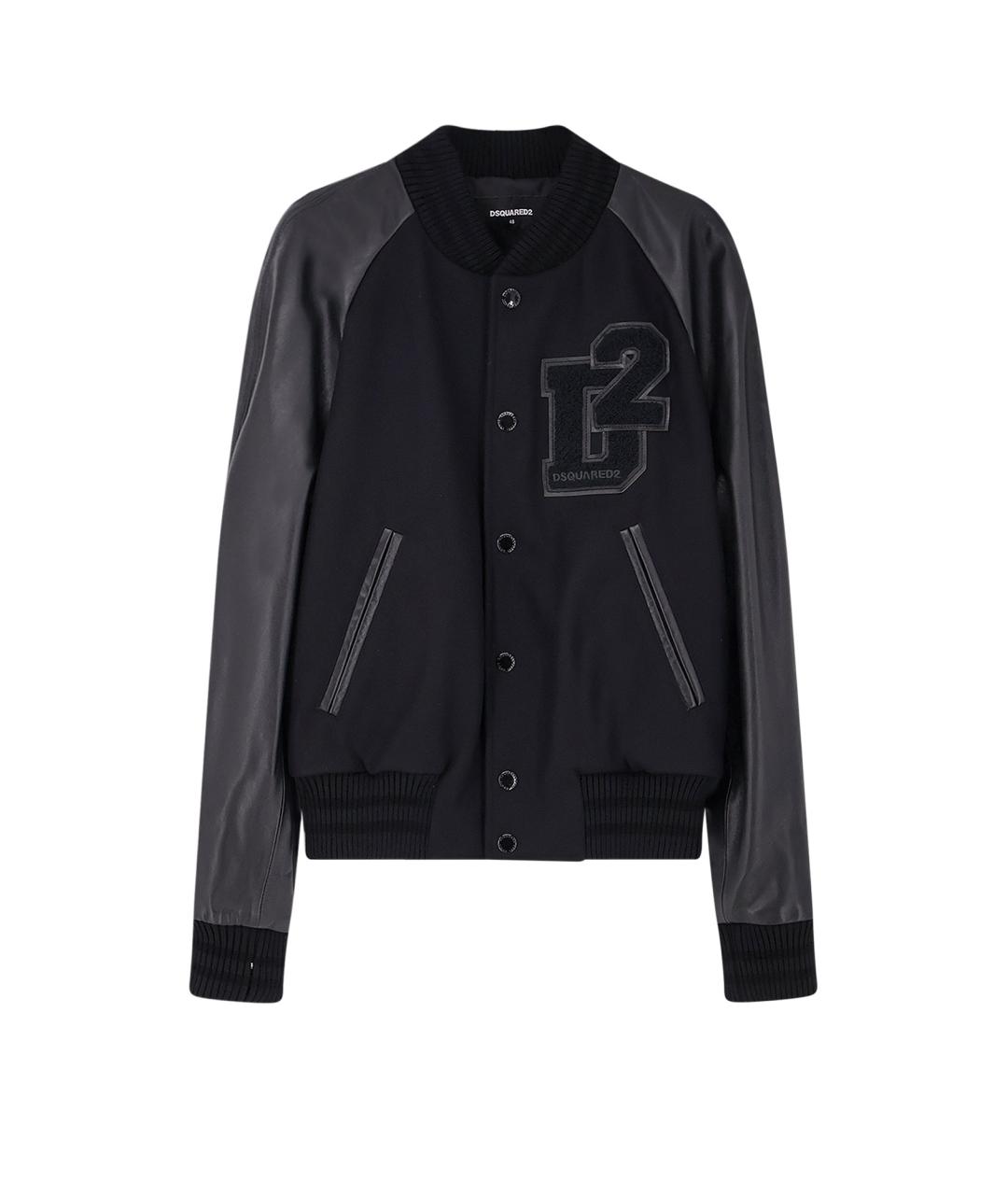 DSQUARED2 Черная шерстяная куртка, фото 1