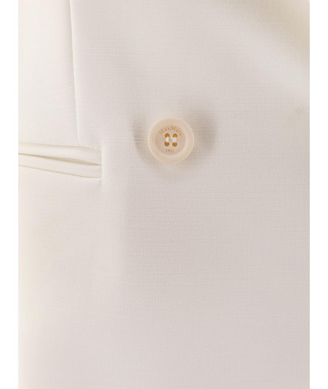 MAX MARA Бежевый шерстяной жакет/пиджак, фото 3