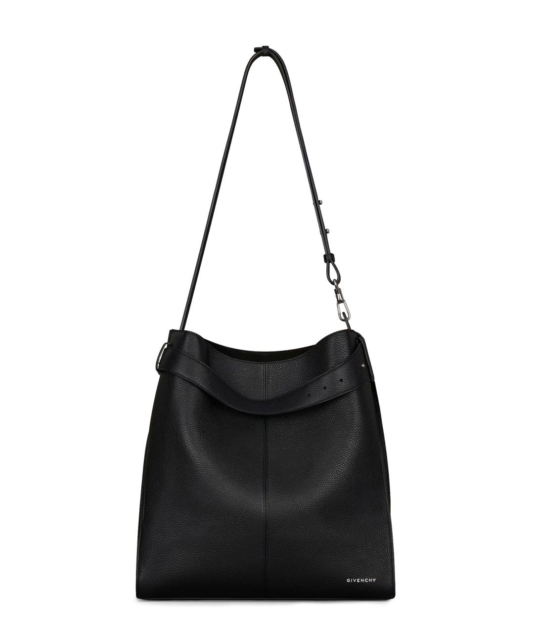GIVENCHY Черная кожаная сумка на плечо, фото 1